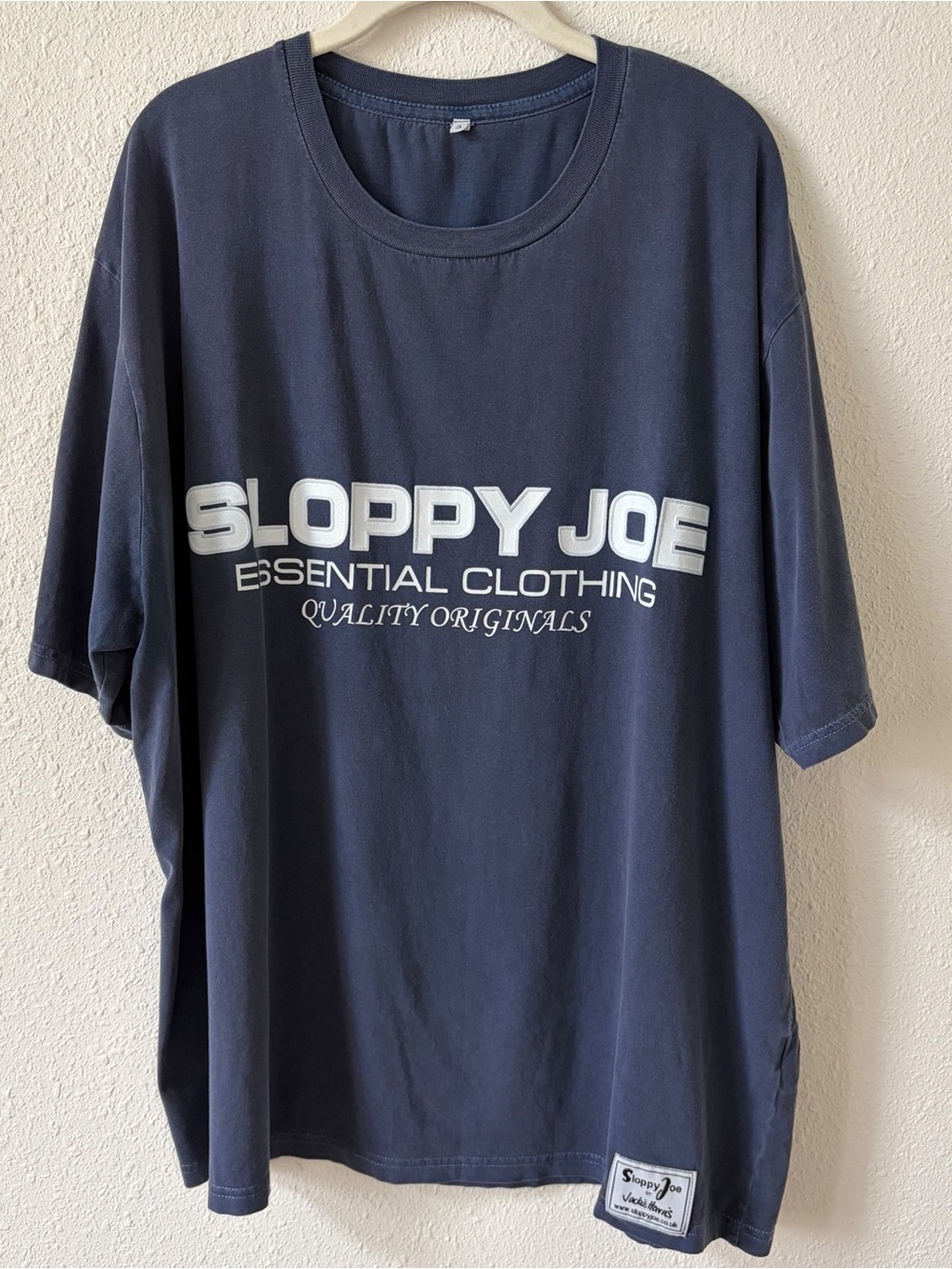 Sloppy Joe Organic T Shirt Navy Wash Size 3 / Large Oversized Casual